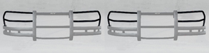 2x 2020-2024 Ford Police Interceptor Utility Brush Guard | Elite Black Powder Coated Guard, 14 Gauge Steel 2x 2020-2024 Ford Police Interceptor Utility Brush Guard | Elite Black Powder Coated Guard, 14 Gauge Steel