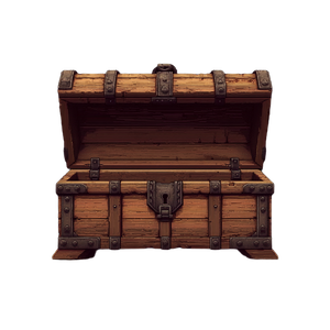 Empty Wooden Chest Vinyl Car Decal Sticker – Waterproof & UV-Resistant 3.4133333333333336"