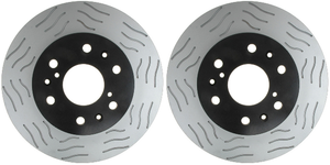 2x Raybestos Street Performance Brake Rotor | S-Groove Tech, OE Match, Black Fusion Coating