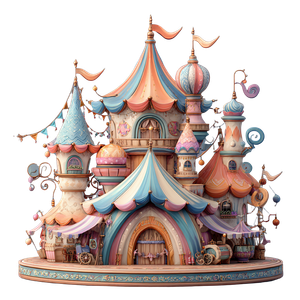 Disney Castle Tent Vinyl Car Decal Sticker – Waterproof & UV-Resistant 6.826666666666667"