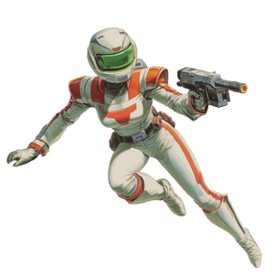 Futuristic Female Hero V3 Vinyl Car Decal Sticker – Waterproof & UV-Resistant 3.4133333333333336"