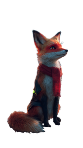 Stylized Urban Fox Vinyl Car Decal Sticker – Waterproof & UV-Resistant 4.8533333333333335"