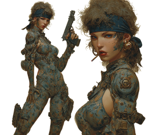 Tactical Snake Soldier Vinyl Car Decal Sticker – Waterproof & UV-Resistant 3.4133333333333336"