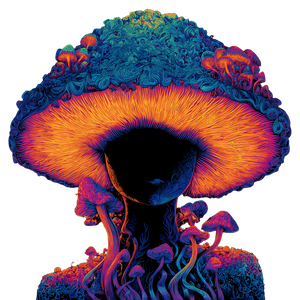 Evil Mushroom Queen Vinyl Car Decal Sticker – Waterproof & UV-Resistant 3.4133333333333336"