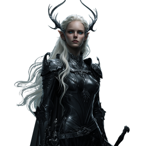 Fae Warrior Portrait V4 Vinyl Car Decal Sticker – Waterproof & UV-Resistant 6.826666666666667"