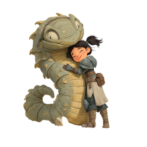 Sandworm Hug Vinyl Car Decal Sticker – Waterproof & UV-Resistant 6.826666666666667"