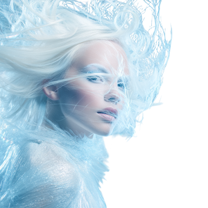 Frosty Fashion Model Vinyl Car Decal Sticker – Waterproof & UV-Resistant 3.4133333333333336"