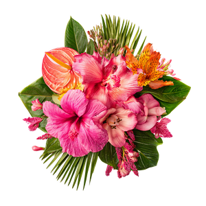 Tropical Flower Arrangement V2 Vinyl Car Decal Sticker – Waterproof & UV-Resistant 6.826666666666667"