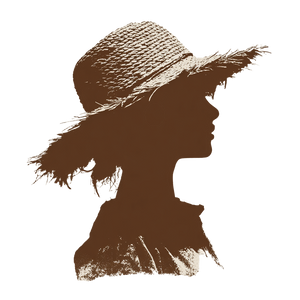 Girl With Hat V2 Vinyl Car Decal Sticker – Waterproof & UV-Resistant 3.4133333333333336"