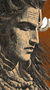 Shiva Portrait Sketch Vinyl Car Decal Sticker – Waterproof & UV-Resistant 9.706666666666667"