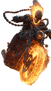 Ghost Rider Portrait V6 Vinyl Car Decal Sticker – Waterproof & UV-Resistant 9.706666666666667"