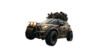 Post-Apocalyptic Off-Road Suv Vinyl Car Decal Sticker – Waterproof & UV-Resistant 5.4