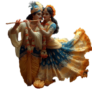 Radha Krishna Divine Vinyl Car Decal Sticker – Waterproof & UV-Resistant 3.4133333333333336"