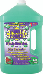 Pure Power Waste Tank Treatment | Biological Enzyme Formula | Wintergreen Fragrance | 40 Gallon Tank | 1 Gallon Bottle Pure Power Waste Tank Treatment | Biological Enzyme Formula | Wintergreen Fragrance | 40 Gallon Tank | 1 Gallon Bottle