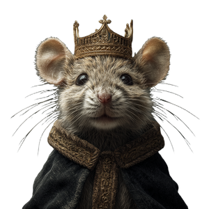 Mouse King V2 Vinyl Car Decal Sticker – Waterproof & UV-Resistant 3.4133333333333336"