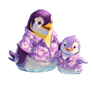 Penguins In Pool Vinyl Car Decal Sticker – Waterproof & UV-Resistant 6.826666666666667"