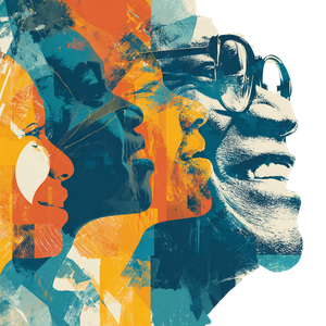 Afrofuturist Family Portrait Vinyl Car Decal Sticker – Waterproof & UV-Resistant 3.4133333333333336"