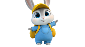 Cute Rabbit Character V7 Vinyl Car Decal Sticker – Waterproof & UV-Resistant 5.4