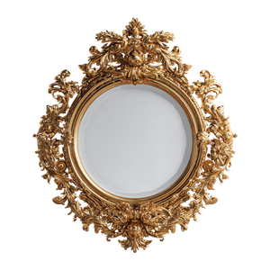 Baroque Ornate Mirror Vinyl Car Decal Sticker – Waterproof & UV-Resistant 6.826666666666667"