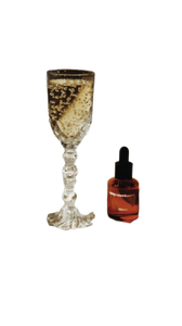 Champagne Glass Still Life Vinyl Car Decal Sticker – Waterproof & UV-Resistant 9.706666666666667"
