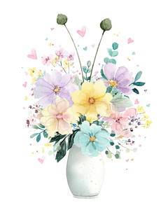 Blooming Ceramic Vase Vinyl Car Decal Sticker – Waterproof & UV-Resistant 4.0"
