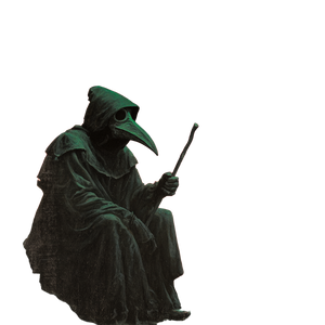 Plague Doctor Reaper V2 Vinyl Car Decal Sticker – Waterproof & UV-Resistant 6.826666666666667"