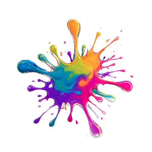 Neon Paint Splatter Vinyl Car Decal Sticker – Waterproof & UV-Resistant 6.826666666666667"