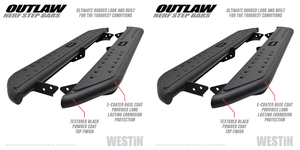 2x Westin Outlaw Nerf Bar | For 2014-2023 Toyota 4Runner | 2-Inch Round Tube | Textured E-Coated Black 2x Westin Outlaw Nerf Bar | For 2014-2023 Toyota 4Runner | 2-Inch Round Tube | Textured E-Coated Black