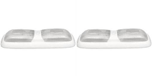 2x Illuminate with LaSalle Bristol Dome Light | Sleek Euro Style Optic Lens | Double Light | Made in USA 2x Illuminate with LaSalle Bristol Dome Light | Sleek Euro Style Optic Lens | Double Light | Made in USA