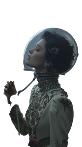Futuristic Portrait Photography Vinyl Car Decal Sticker – Waterproof & UV-Resistant 9.706666666666667"