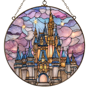 Magical Castle Suncatcher Vinyl Car Decal Sticker – Waterproof & UV-Resistant 3.4133333333333336"