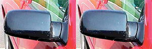 2x CIPA USA Exterior Towing Mirrors | Perfect Fit, Easy Slide-On Install | Non-Extendable Black Set of 2