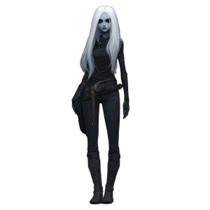 D&D Female Humanoid Vinyl Car Decal Sticker – Waterproof & UV-Resistant 3.4133333333333336"