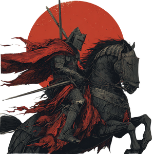 Armored Knight Horse Vinyl Car Decal Sticker – Waterproof & UV-Resistant 3.4133333333333336"