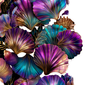 Rainbow Golden Seashells Vinyl Car Decal Sticker – Waterproof & UV-Resistant 3.4133333333333336"
