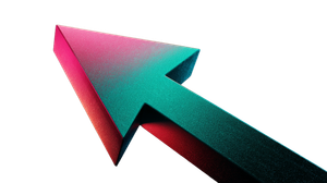 Growth Arrow Gradient Vinyl Car Decal Sticker – Waterproof & UV-Resistant 5.4