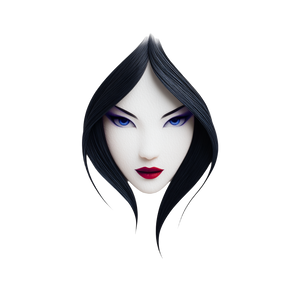 Geisha Portrait V12 Vinyl Car Decal Sticker – Waterproof & UV-Resistant 3.4133333333333336"