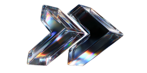 Glass Double Arrow Vinyl Car Decal Sticker – Waterproof & UV-Resistant 2.56"