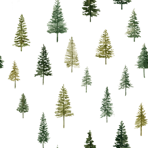 Watercolor Evergreen Trees Vinyl Car Decal Sticker – Waterproof & UV-Resistant 3.4133333333333336"