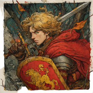 Young Knight Battle Vinyl Car Decal Sticker – Waterproof & UV-Resistant 3.4133333333333336"