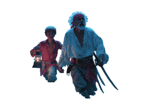 Fleeing Pirate Encounter Vinyl Car Decal Sticker – Waterproof & UV-Resistant 5.97333333333333