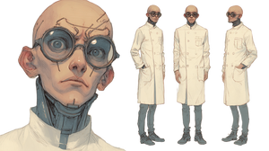 Saudi Scientist Character Vinyl Car Decal Sticker – Waterproof & UV-Resistant 5.4