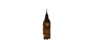 Big Ben Reflection Vinyl Car Decal Sticker – Waterproof & UV-Resistant 2.72"