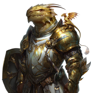 Golden Dragonborn Paladin V5 Vinyl Car Decal Sticker – Waterproof & UV-Resistant 6.826666666666667"