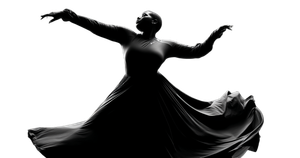 Dancing Silhouette Woman Vinyl Car Decal Sticker – Waterproof & UV-Resistant 5.333333333333333"