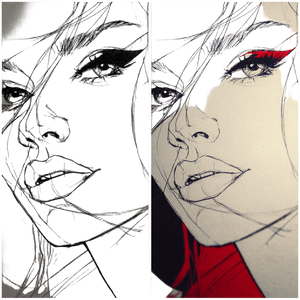 Erotic Line Drawing Vinyl Car Decal Sticker – Waterproof & UV-Resistant 6.826666666666667"