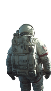 Astronaut On Train Vinyl Car Decal Sticker – Waterproof & UV-Resistant 9.706666666666667"