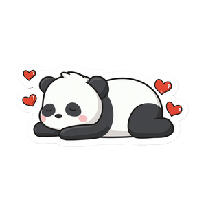 Sleeping Panda Sticker V2 Vinyl Car Decal Sticker – Waterproof & UV-Resistant 6.826666666666667"