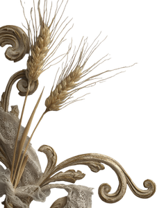 Wheat And Lace Detail Vinyl Car Decal Sticker – Waterproof & UV-Resistant 8.213333333333333"