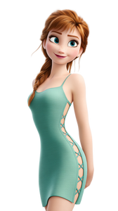 Anna In Sundress Vinyl Car Decal Sticker – Waterproof & UV-Resistant 4.8533333333333335"